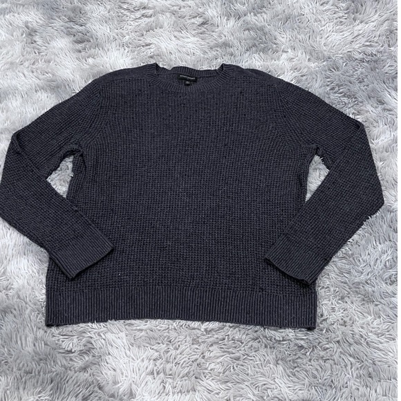 Banana Republic Other - Banana Republic Men's Textured Knit Sweater Dark Gray Crew Neck Size XL